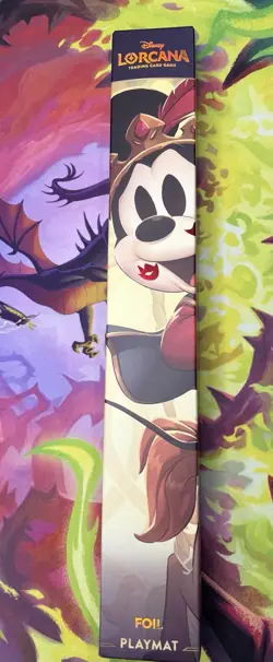 Disney Lorcana Parks Exclusive Mickey & Minnie Iconic Art Foil Playmat Sealed - Image 1