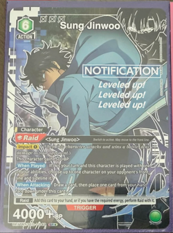 Union Arena Solo Leveling Sung Jinwoo UE17BT/SLG-1-049 SR* Alt Art - Image 1