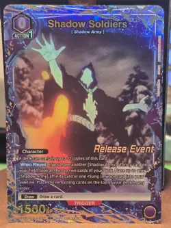 Union Arena Solo Leveling RELEASE EVENT Shadow Soldiers _ Alternate Art _ Foil - Image 1