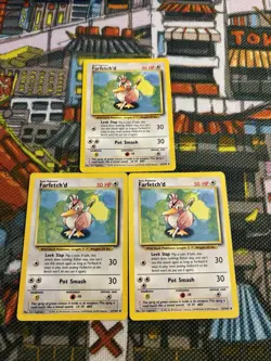 FARFETCH'D - 27/102 - Base Set - Pokemon Card (x3) - Vintage - Set Of 3 🔥💎 - Image 2