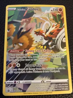 Pokemon TCG SWSH: Sword & Shield Promo Cards #SWSH283 Galarian Zapdos NM- - Image 1
