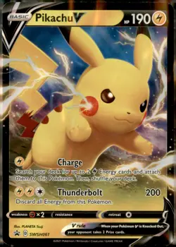 Pikachu V - Pokemon SWSH: Sword & Shield Promo Cards SWSH061 - Image 1