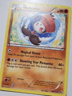 Meloetta 86/113 PL - B2G1F - RARE Legendary Treasures Pokemon Card Mizue Art - Image 2