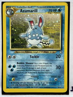 Azumarill 2/111 Neo Genesis Holo Unlimited Rare Pokemon Card TCG #3 - Image 2