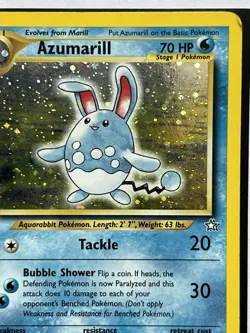 Azumarill 2/111 Neo Genesis Holo Unlimited Rare Pokemon Card TCG #3 - Image 5