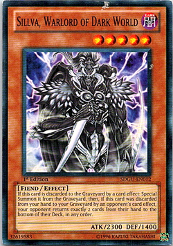Sillva, Warlord Of Dark World SDGU-EN012 Yu-Gi-Oh! Card Light Play 1st Edition - Image 1