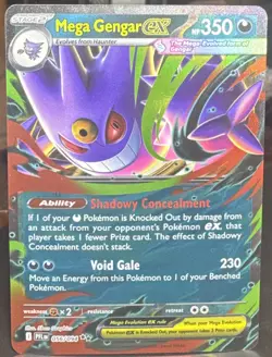 Pokemon Pokemon Mega Gengar ex 056/094 Me02: Phantasmal Flames Double Rare Card - Image 1