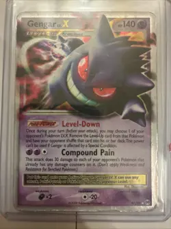 2009 Pokemon Gengar #97 LVL x Arceus Holo Card HP Condition - Image 1