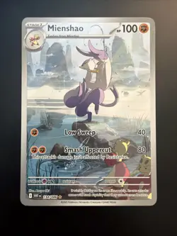 Mienshao White Flare Illustration Rare Pokemon TCG Card 134/086 - Image 1