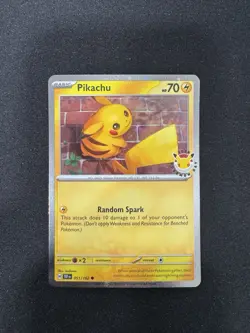 2026 Pokemon Day 30th Anniversary Pikachu 051/162 Stamped Promo Card - Image 1