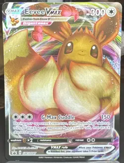Pokemon TCG Eevee VMAX SWSH087 SWSH: Sword & Shield Black Star Promo Holo Card - Image 1