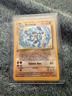 Pokemon Machamp Holo Rare Deck Exclusives 8/102 100 HP Seismic Toss Card - Image 1