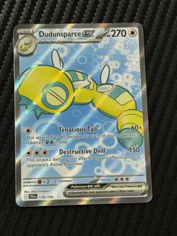 Pokemon TCG Dudunsparce EX 178/159 Journey Together JTG Ultra Rare Card - Image 1