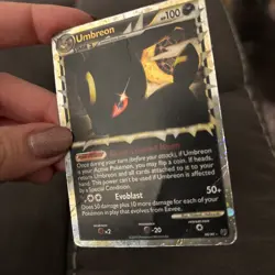 Umbreon Prime HGSS Undaunted 86/90 Holo Ultra Rare 2010 Pokemon Card PLAYED/POOR - Image 3