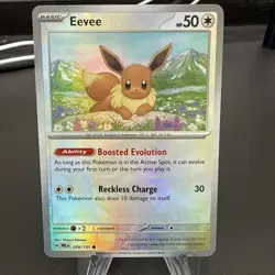 Eevee Master Ball Reverse Holo 074/131 Prismatic Evolutions Pokemon Card TCG - Image 1