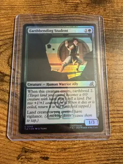 MTG Magic The Gathering Avatar FOIL Earthbending Student - Image 1