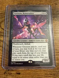 MTG Magic The Gathering Spider-Man Gwenom Remorseless - Image 1