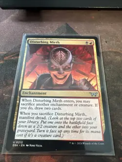 Disturbing Mirth - Foil - Duskmourn: House of Horror #0212 MTG Magic The Gatheri - Image 1