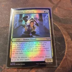 MTG Oblivious Bookworm (0300) Duskmourn: House of Horror Foil #0300 - Image 1