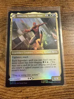 MTG Magic The Gathering Spider-Man FOIL Peter Parker Amazing Spider-Man - Image 2