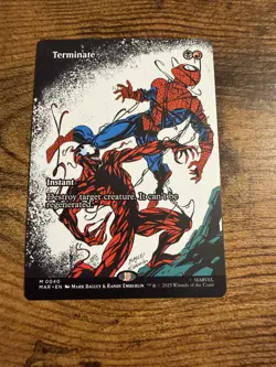 MTG Magic The Gathering Spider-Man BORDERLESS Terminate - Image 1