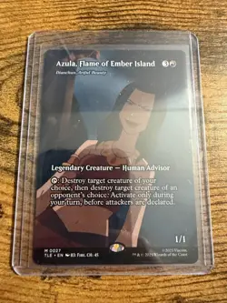 MTG Magic The Gathering Avatar BORDERLESS Azula Flame of Ember Island - Image 1