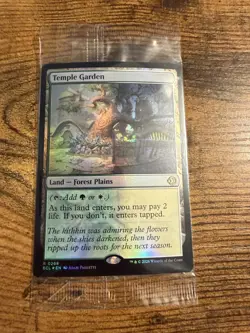 MTG Magic The Gathering Lorwyn Eclipsed FOIL Sealed Temple Garden - Image 1