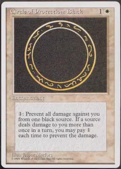 MTG - Circle of Protection: Black - ALTERNATE 4th Edition Magic - Image 1