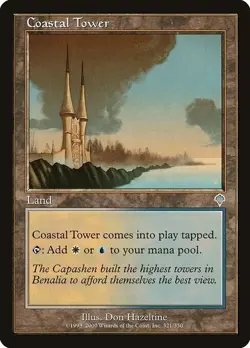 COASTAL TOWER 1x Invasion MTG LP Magic The Gathering - Image 1