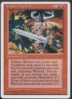 MTG - Keldon Warlord - ALTERNATE 4th Edition Magic - Image 1