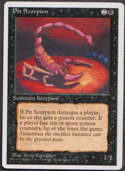 MTG - Pit Scorpion - ALTERNATE 4th Edition Magic - Image 1