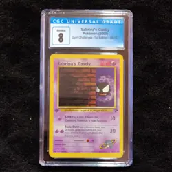 Sabrina's Gastly 96/132 Gym Challenge 1st Edition CGC 8 2000 Pokemon TCG - Image 1