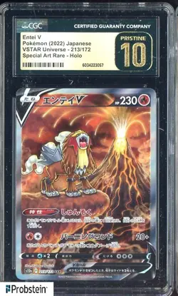 2022 Pokemon Vstar Universe Holo #213/172 Entei V Japanese CGC 10 PRISTINE - Image 1