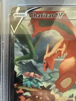 Pokemon Charizard V (Alternate Full Art) 154/172 Brilliant Stars Holo PSA 10 - Image 3