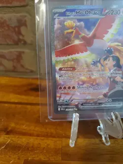 Ethan's Ho-Oh Ex SIR 230/182 Destined Rivals Special Illustration Rare Pokemon - Image 4