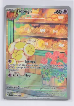 Pokemon TCG Fidough Scarlet & Violet Base Set 213/198 Holo Illustration Rare NM - Image 1