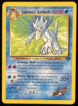 Sabrina's Golduck Gym Challenge 30/132 Rare - Wotc Vintage Pokemon Card - Image 1