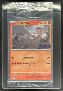 2025 Pokemon Phantasmal Flames Reshiram Promos Sealed Holo #017/094 - Image 1