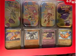 X2 Scarlet& Violet 151 Mini Tins 4 Pack SAMS CLUB SEALED Pokemon 1 destined pack - Image 5
