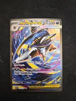 Mega Sharpedo ex - 127/094 - Pokemon Phantasmal Flames Special Illustration NM - Image 1