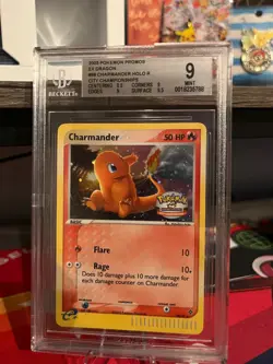 Pokemon TCG 2003 Promo EX DRAGON Charmander HOLO R City Championship BGS 9 MINT - Image 1