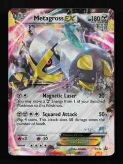 Metagross EX XY34 Promo XY Black Star Promos Pokemon Heavily Played - Image 1