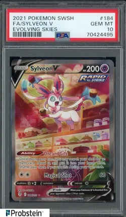 2021 Pokemon SWSH Evolving Skies FA/Sylveon V PSA 10 GEM MINT - Image 1