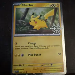 Pikachu 25/165 (Holiday Calendar) Stamped Pokemon Scarlet & Violet 151 - Image 1