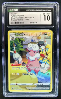 2022 Pokemon SWSH Silver Tempest Flaaffy Trainer Gallery Holo #TG03/TG30 CGC 10 - Image 1