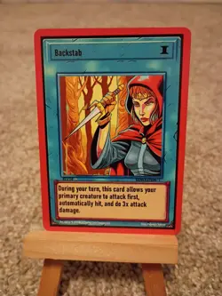 Backstab 023/150 LEGENDARY Ward Trading Card Game TCG 2nd Edition Gen 1 NM - Image 1