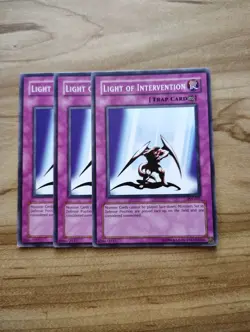 Yu-Gi-Oh! - Light Of Intervention 3X - Full Playset - Image 1