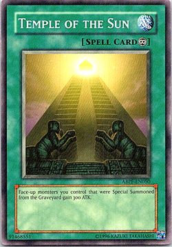 Temple Of The Sun ABPF-EN050 Yu-Gi-Oh! Light Play Unlimited - Image 1