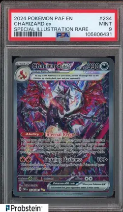2024 Pokemon PAF EN Special Illustration Rare #234 Charizard Ex PSA 9 MINT #2 - Image 1