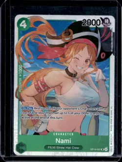 2026 One Piece Azure Sea's Seven Nami Super Rare #OP14-031 - Image 1